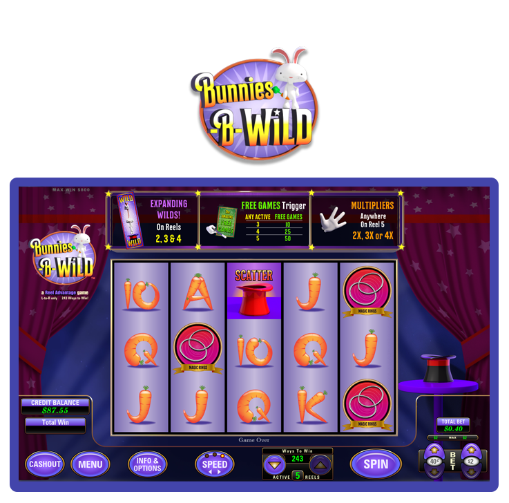 Bunnies-B-Wild Reels screen shot